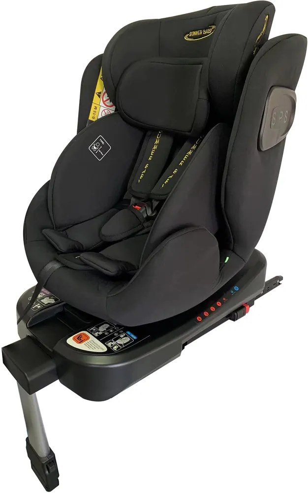 SUMMER BABY Como otočná autosedačka - čierna