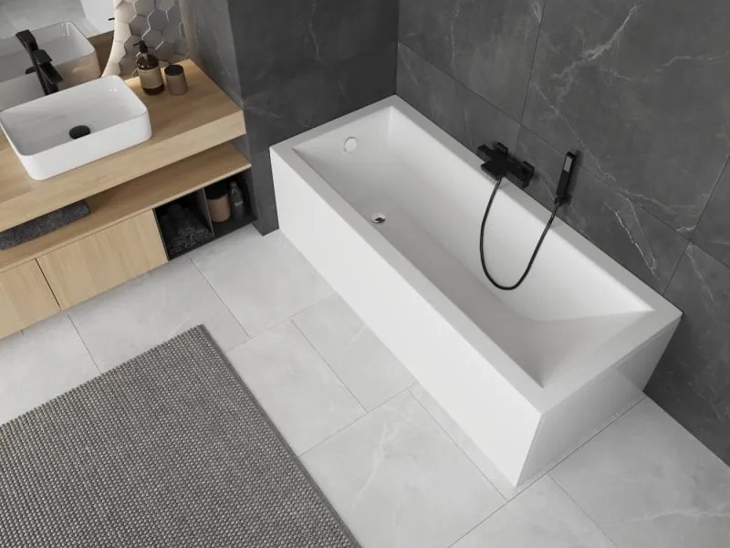 Mexen Cubik obdĺžniková vaňa 160 x 70 cm s podstavcom, biela - 55031607000X