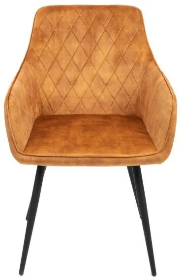 Jedálenská stolička SATORI zamatová horčicová 894461