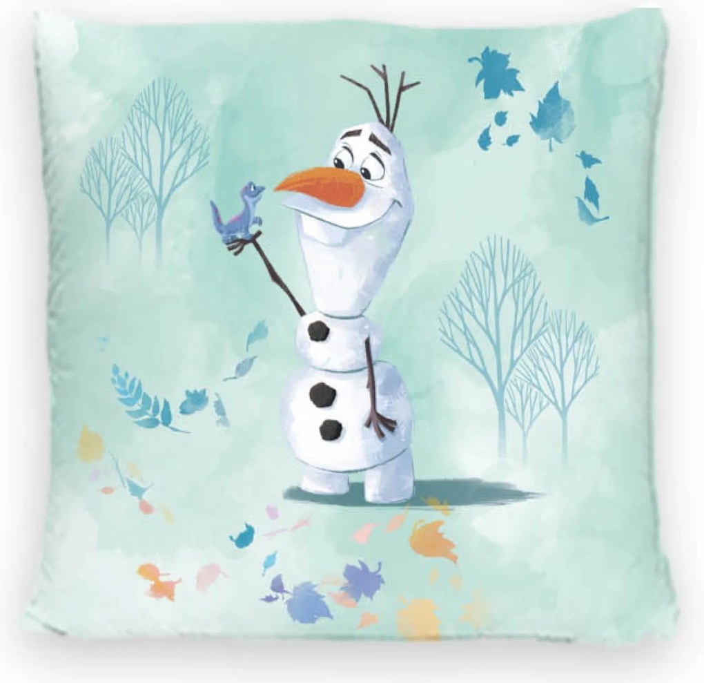 Carbotex DETSKÁ DEKORAČNÁ OBLIEČKA NA VANKÚŠ FROZEN 40X40 CM VZOROVANÁ