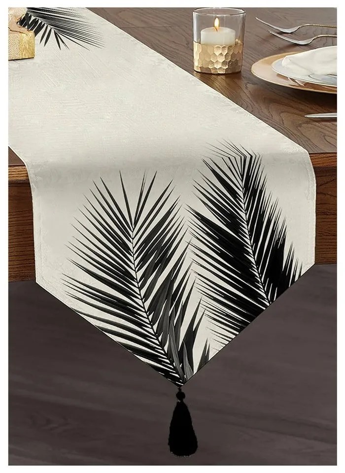 Behúň na stôl 45x140 cm Black Tree – Minimalist Cushion Covers