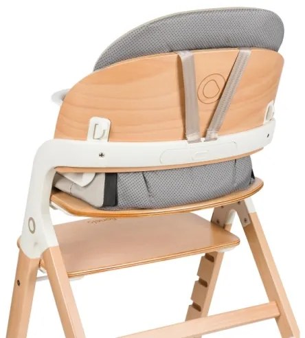 Lionelo - Detská jedálenská stolička 3v1 MEGAN White Wood