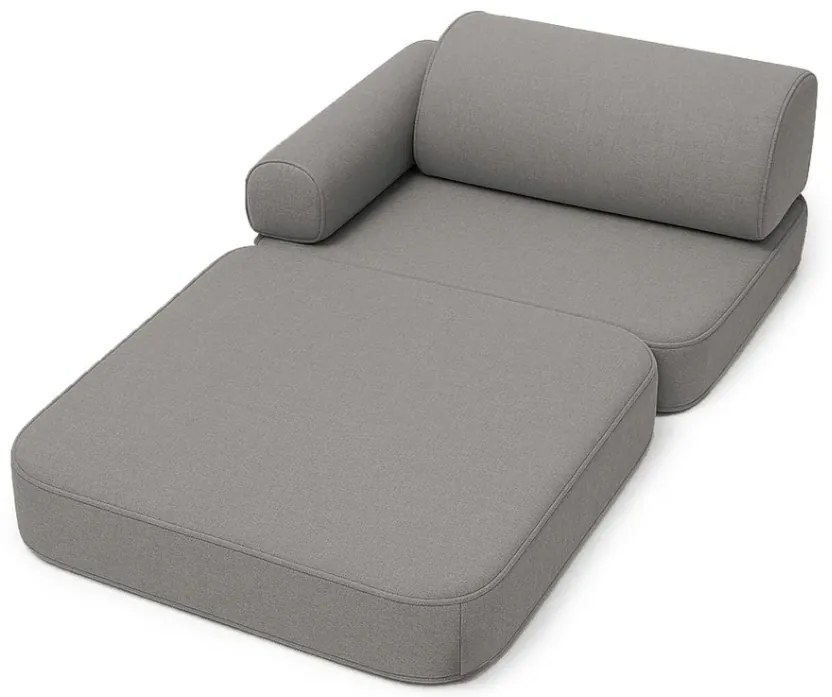 MeowBaby® Outzy detské kreslo/pohovka, drift-clay-taupe