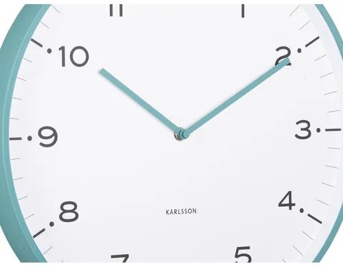 Karlsson 6011BL dizajnové nástenné hodiny modrá, pr. 40 cm