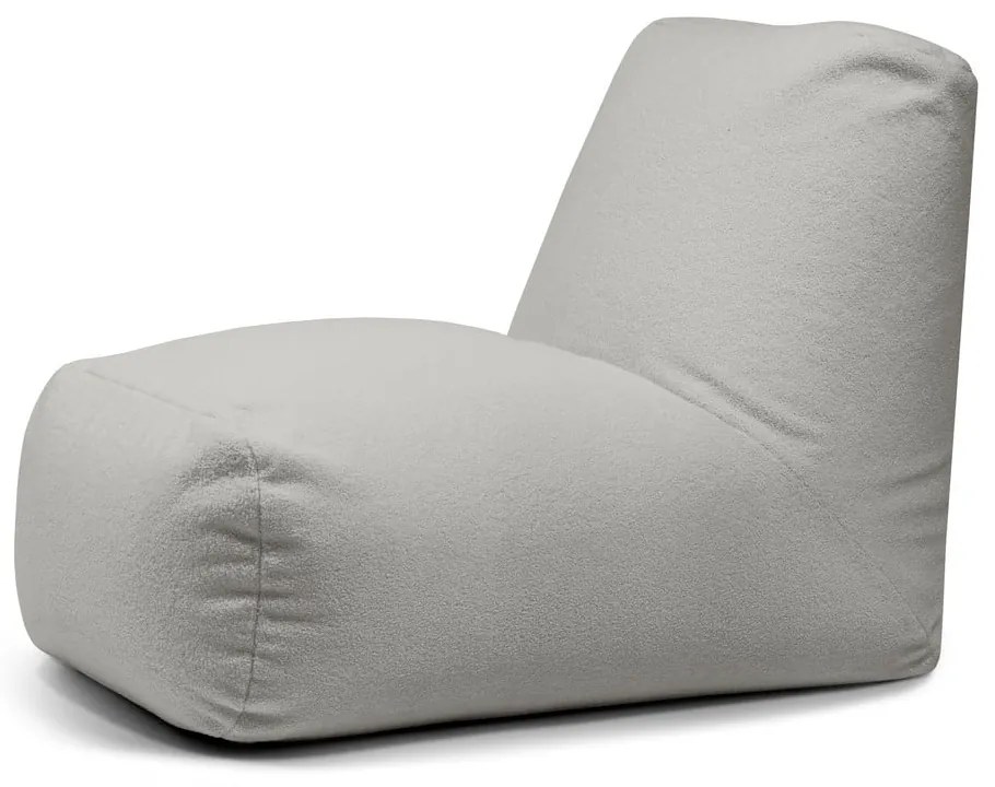 Svetlosivý sedací vak z textílie buklé Tube – SLOWDOWN