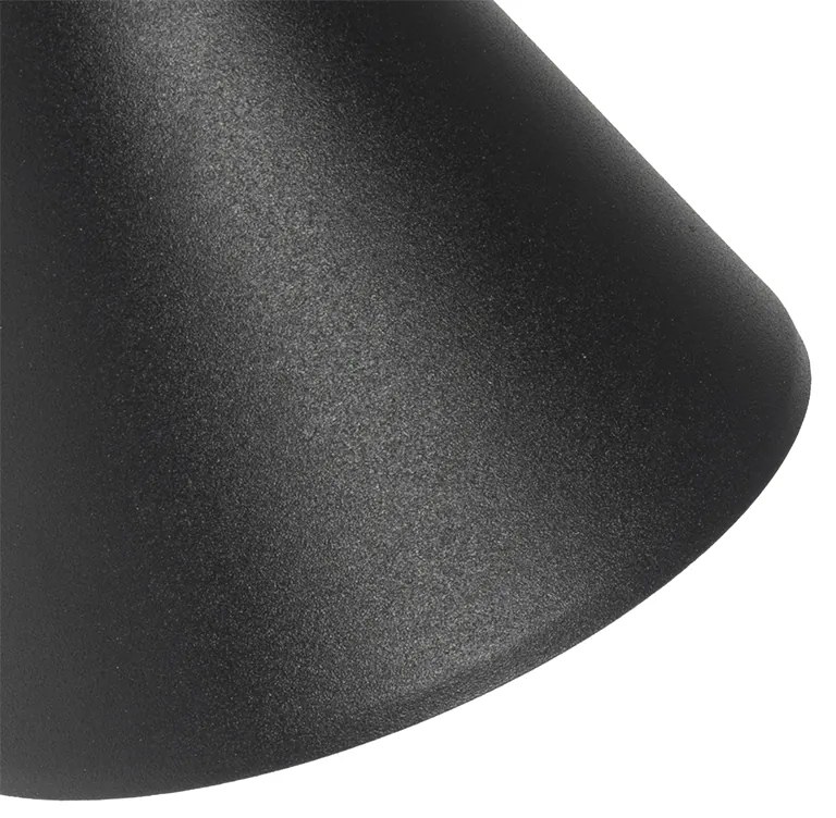 Moderné vonkajšie nástenné svietidlo čierne IP44 nastaviteľné - Ciara