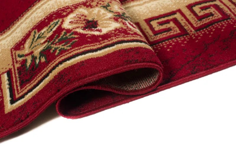 Kusový koberec ATLAS quatro - červený/béžový