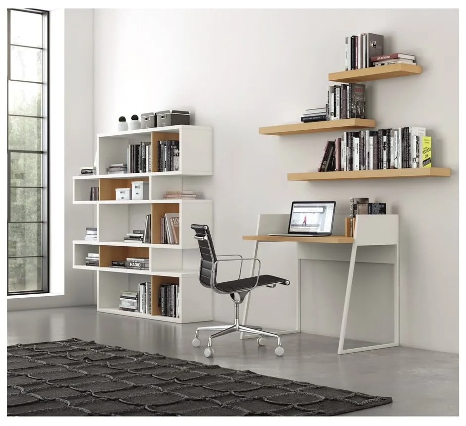 Svetlohnedá polička TemaHome Balda, šírka 120 cm