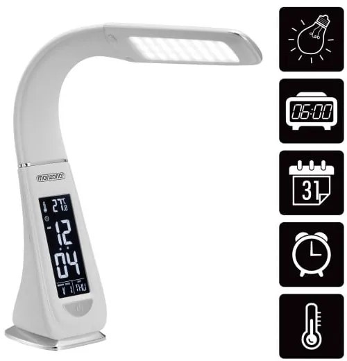 InternetovaZahrada - Stolná LED lampa Lilly - biela