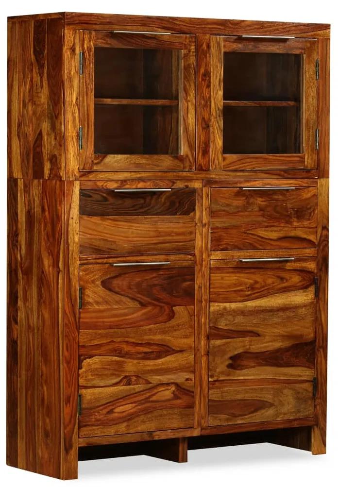 vidaXL Komoda zo sheesamového dreva, 100x35x140 cm