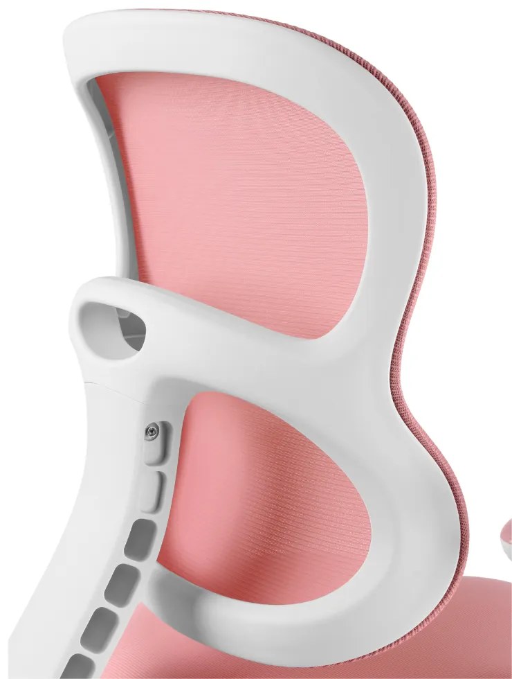 Detská rastúca stolička Neoseat JUNI 006 — látka, prateľný poťah, ružová