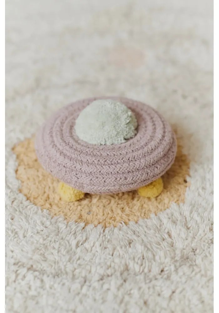 Béžový bavlnený detský hrací koberec ø150 cm Solar System – Lorena Canals