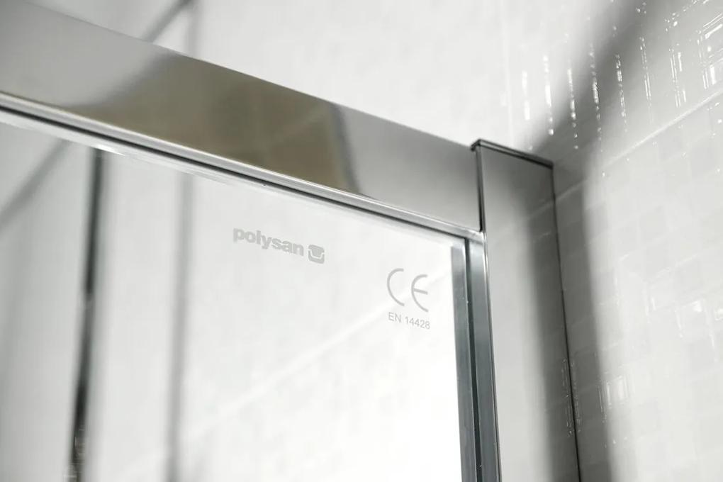 Polysan, Lucis Line obdĺžniková sprchová zástena 1300x700mm L/P varianta, DL1315DL3215