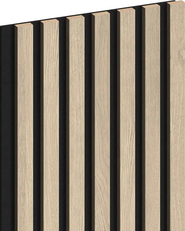 Mexen Lam-F, akustické stenové lamely 275 × 31,5 cm, filc 6 mm, dub perlový, S105-275317-2812-058