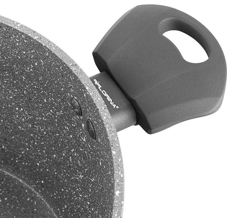 Florina Kamenný hrniec s pokrievkou na indukciu a plyn Lava Stone MG, 16 cm, 1,2 l, pr. 16 cm