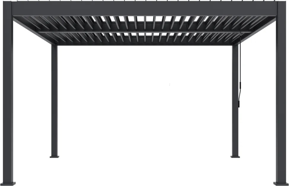 Bioklimatická pergola INTRO DUO 4x4m, hliník, voľne stojaca