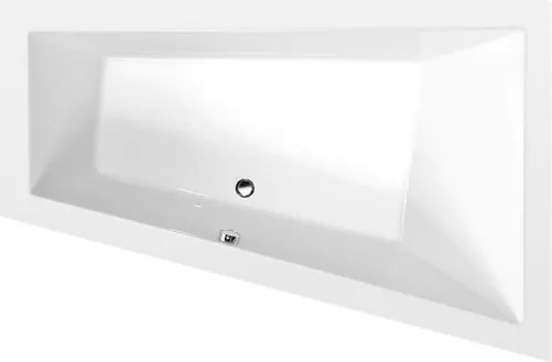 Polysan Triangl asymetrická vaňa 180x120 cm akrylát pravá 20611