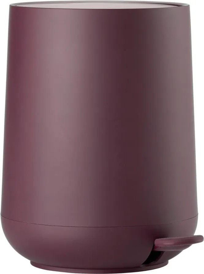 Fialový kúpeľňový pedálový kôš Zone Nova Shine, 5 l