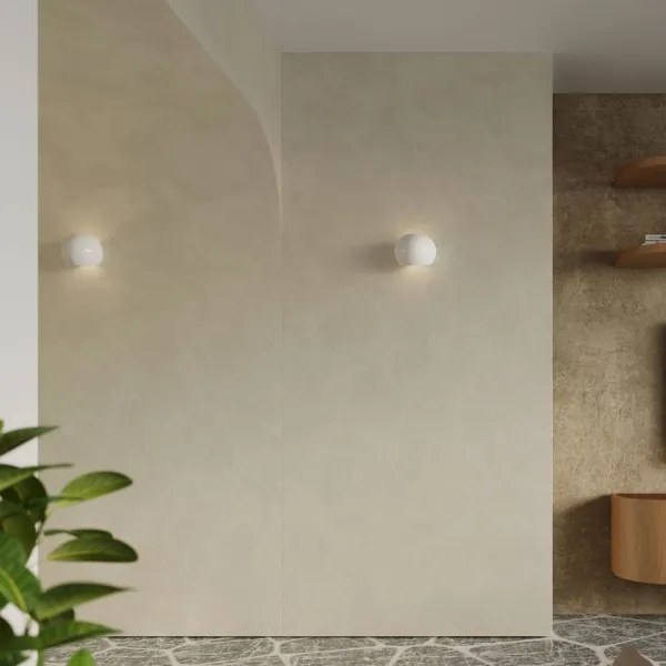 Sollux SL.1026 - Nástenné svietidlo GLOBE 1xE27/60W/230V lesklá biela