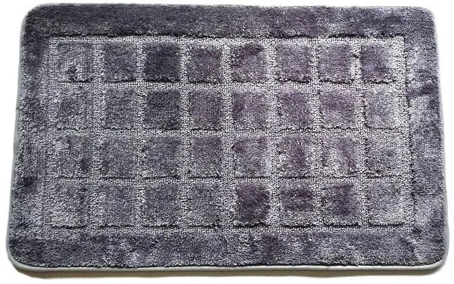 Kúpelňová predložka kocka tmavo sivá 50x80 cm TiaHome