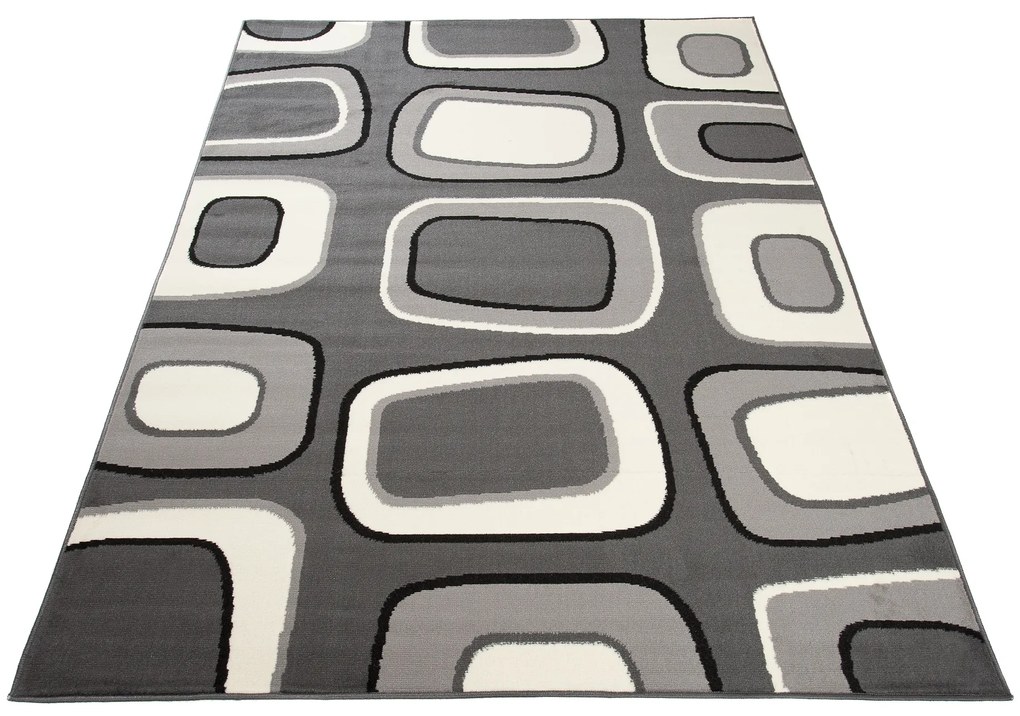 Koberec T965A DARK GRAY CHEAP PP CRM Veľkosť: 160x230cm