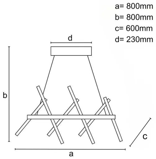 LED Stmievateľný luster na lanku LED/90W/230V 3000-6500K + diaľkové ovládanie