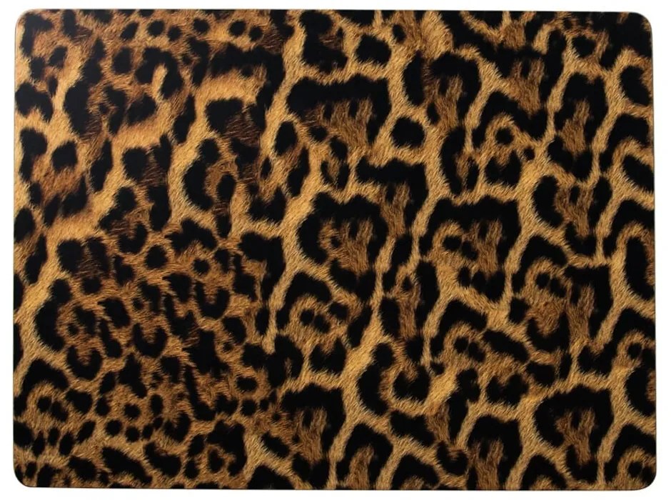 Pevné korkové prestieranie s motívom leopardej kože (4ks) - 30 * 40 * 0,4 cm