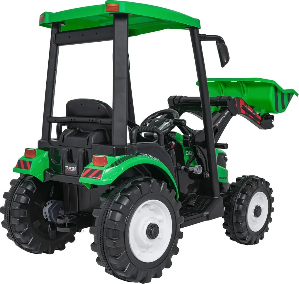 Ramiz MEGA Traktor D68 s prívesom zelený