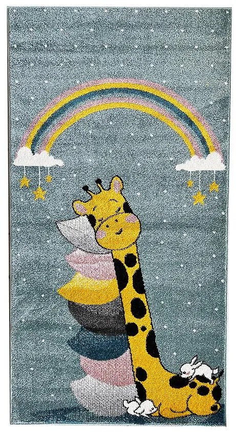 Koberec Frisee Soft Kids 0,8/1,5 A0020 modrý