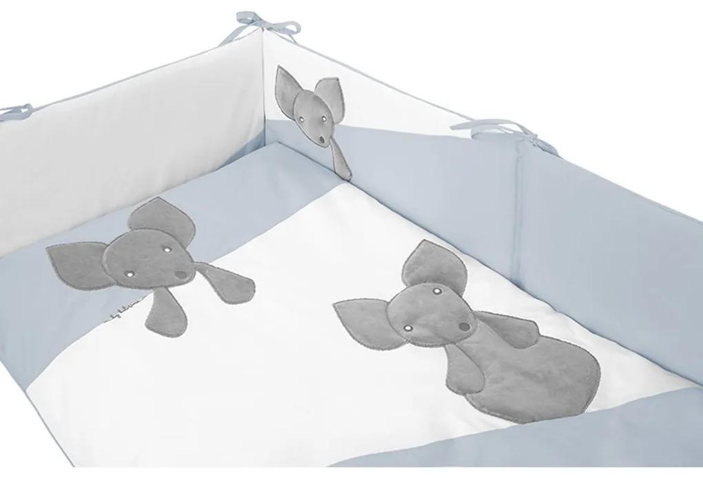 5-dielne posteľné obliečky Belisima Mouse 90/120 modré