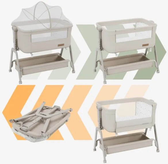 Detská prenosná postieľka 3v1 Dream 50 béžová