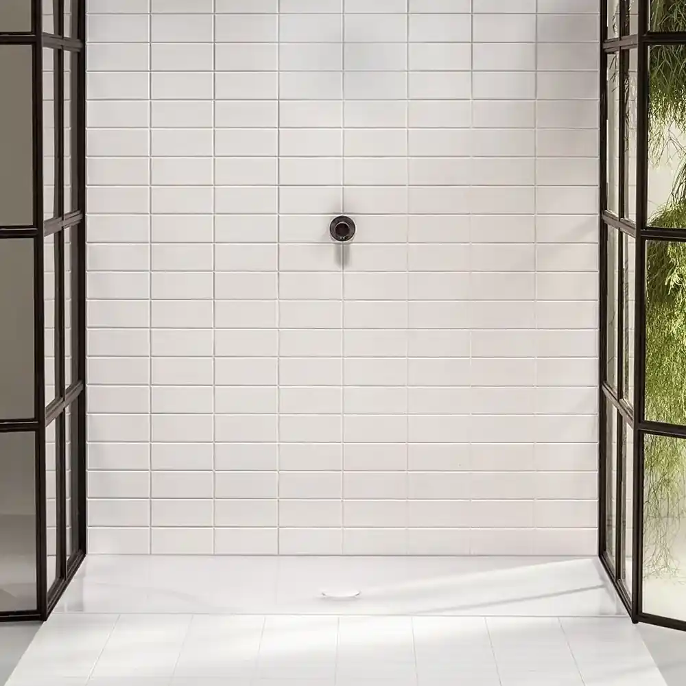 BETTE Floor štvorcová sprchová vanička z glazovanej titánovej ocele, 1000 x  1000 x 30 mm, biela, protišmyk, 5941-000AR | BIANO