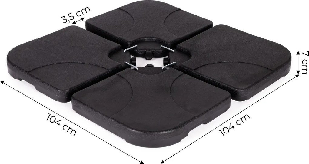 Podstavec pre slnečník LAOK čierny