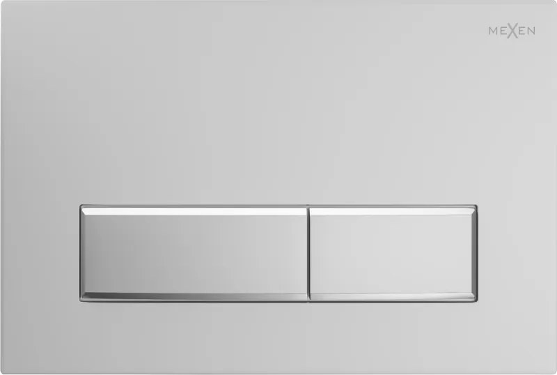 Mexen Fenix 09 splachovacie tlačidlo, matná chrómová - 600902