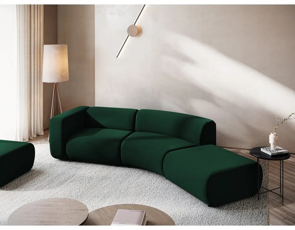 Tmavozelená zamatová leňoška (pravý roh) Ekahi – Makamii