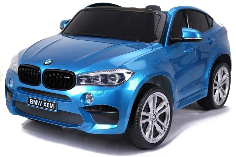 LEAN CARS ELEKTRICKÉ AUTÍČKO BMW X6M - LAKOVANÉ - MODRÉ - 2x120W - 12V10Ah - 2021