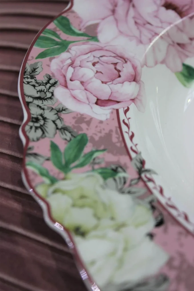 Romantic Rose porcelánový tanier hlboký 23cm
