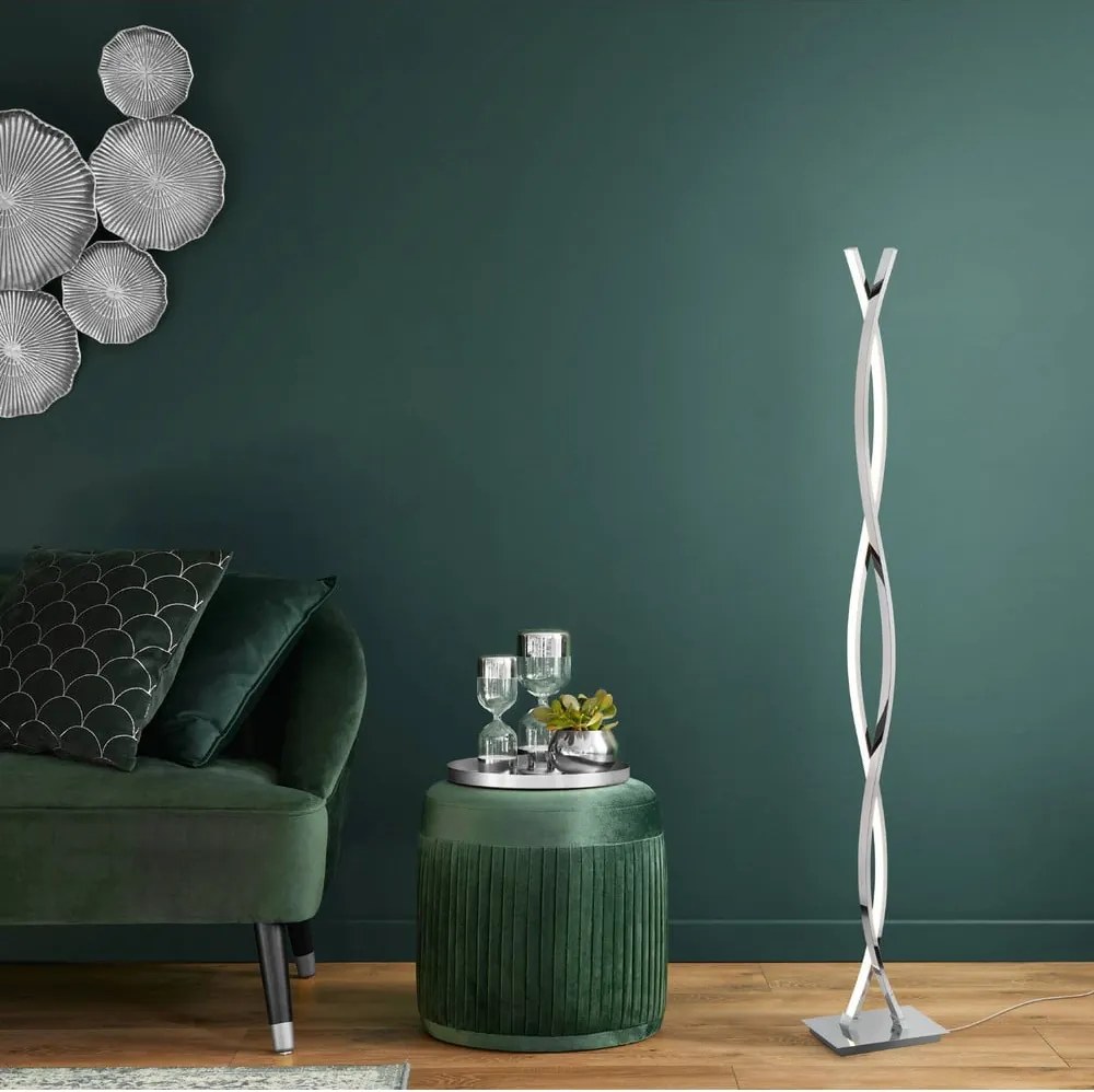 LED stojacia lampa v striebornej farbe (výška 142 cm) LASANA 2 – EGLO