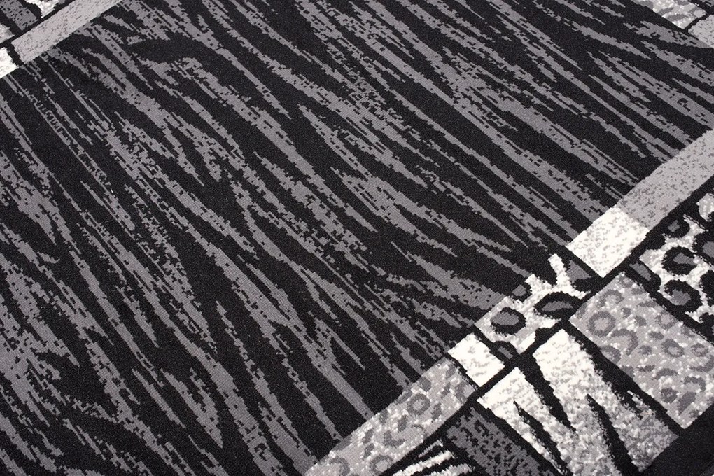 TA Koberec J316B BLACK CHEAP PP CRM Sivý Obdĺžnikový Rozmer: 120x170 cm