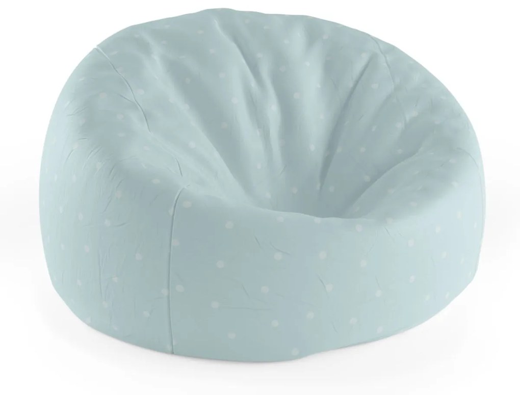Sablio Sedací vak Cocoon Bodky na bledomodrej - 115 x 75 cm x 45 cm