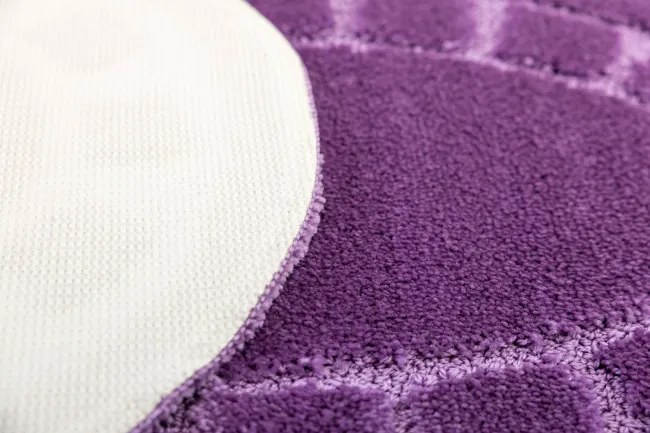 Kúpeľňový koberček Ocean fialový ovál