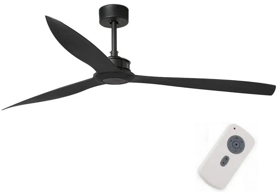FARO 33432 - Stropný ventilátor JUST FAN XL pr. 178 cm čierna + diaľkové ovládanie