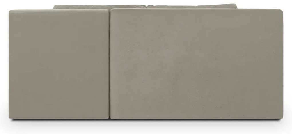 Rozkládací rohová sedací souprava ROLO Béžová/Hnědá