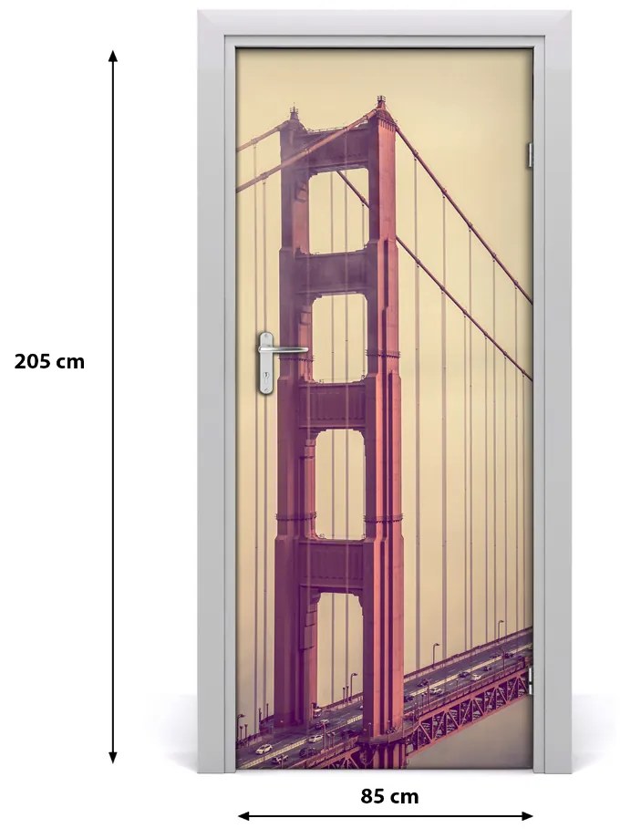 Fototapeta samolepiace dvere Most San Francisco 85x205 cm