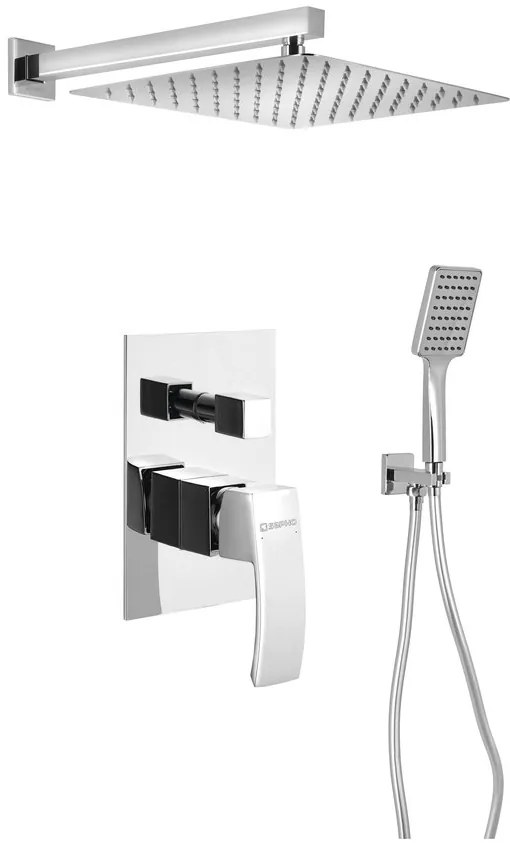 Sapho Sapho, GINKO podomietkový sprchový set s pákovou batériou, 2 výstupy, chróm, 1101-42-23