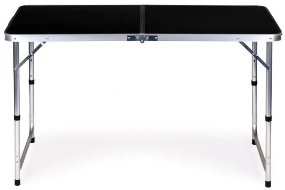 Bestent Kempingový stôl skladací 120x60cm a 4 stoličky Black