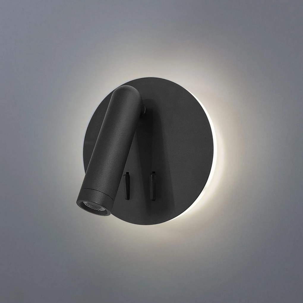 Toolight Toolight, LED nástenné svietidlo 16x14cm, 10W, APP1614-1W, čierna, OSW-06529