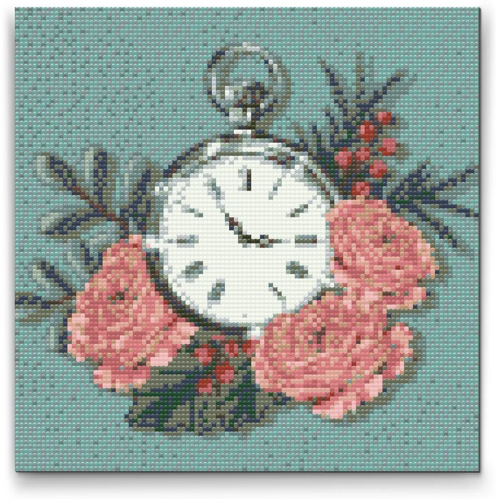 Gario Diamantové maľovanie Vreckové hodinky Rozmery: 50 x 50 cm, Rámovanie: S vnútorným rámom, Diamanty: Okrúhle