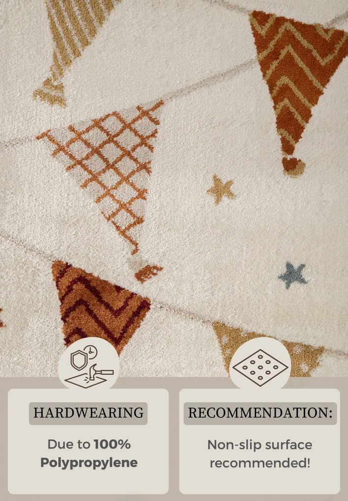 Hanse Home, Detský koberček Adventures 106211 Cream Multicolor, 120x170, viacfarebná, detská izba