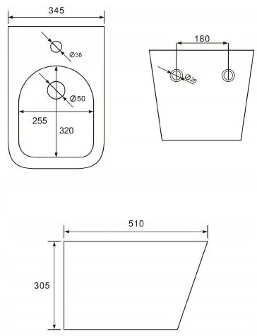 Mexen TEO RIMLESS wc misa závesná so sedátkom + bidet TEO, biela, 30850700+35855100